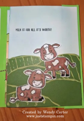 Stampin' Up! fun fold birthday card idea-www.juststampin.com