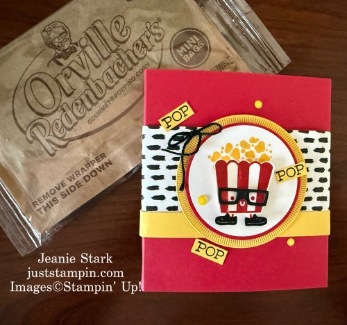Stampin' Up! Poppin' By popcorn wrapper-Jeanie Stark StampinUp