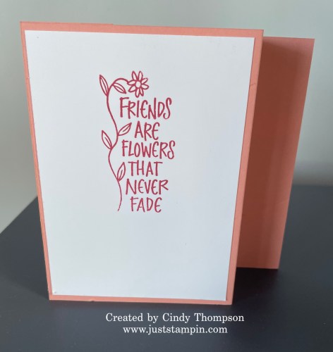 Stampin' Up! Florals In Bloom Triple Panel Z Fold card idea for a friend-www.juststampin.com