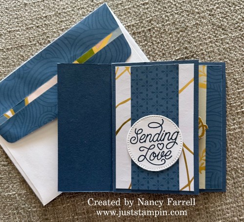 Stampin' Up! Pinwheel Tower card with Kintsugi Inspirations-visit juststampin.com for handmade inspiration and more-Jeanie Stark StampinUp