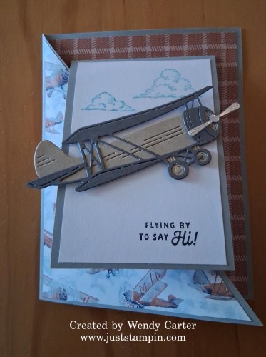 Stampin' Up! Mystery Monday fun fold card-visit juststampin.com for handmade inspiration and more-Jeanie Stark StampinUp