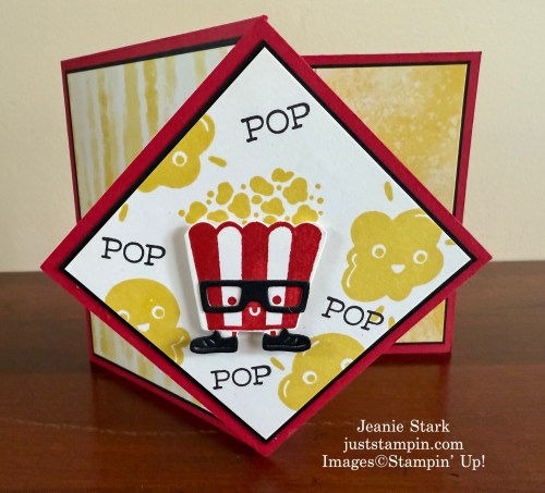 Stampin' Up! Poppin' By fun fold card idea-Jeanie Stark StampinUp