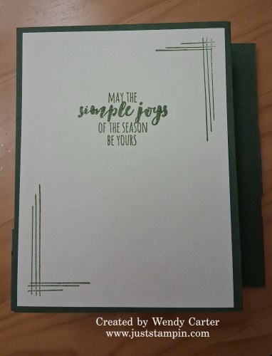 Stampin' Up! Rustic Centerpiece Triple Panel Z Fold Christmas card idea-www.juststampin.com