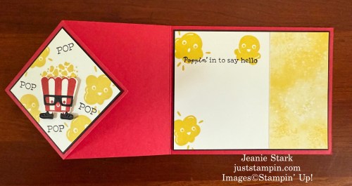 Stampin' Up! Poppin' By fun fold card idea-Jeanie Stark StampinUp