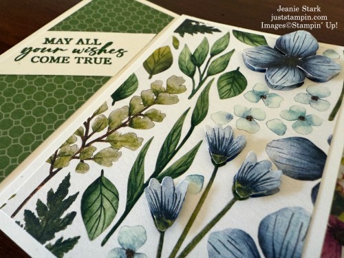 Stampin' Up! Fun Fold Pinwheel Tower birthday Card idea with Floral Impressions & Unbounded Love-Jeanie Stark StampinUp