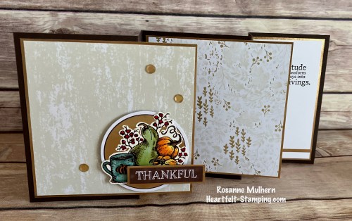 Stampin' Up! Gathering Together Thanksgiving fun fold card idea-visit juststampin.com for handmade inspiration and more-Jeanie Stark StampinUp