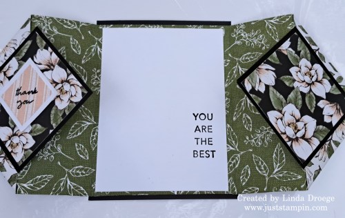 Stampin' Up! fun fold thank you card idea-Jeanie Stark StampinUp