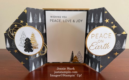 Stampin' Up! Peace on Earth & Modern Christmas Gate Fold card-Jeanie Stark StampinUp