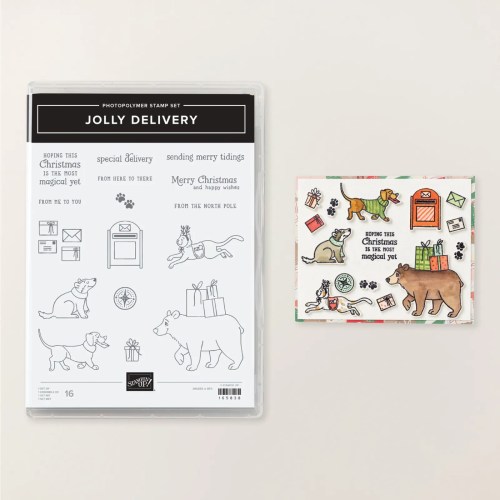 Stampin' Up! Jolly Delivery Stamp Set-visit juststampin.com for handmade inspriationa nd ordering information-Jeanie Stark StampinUp