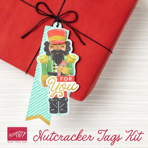 Stampin' Up! Nutcracker Tags Kit-visit juststampin.com for handmade inspiration, ordering details, and more-Jeanie Stark StampinUp