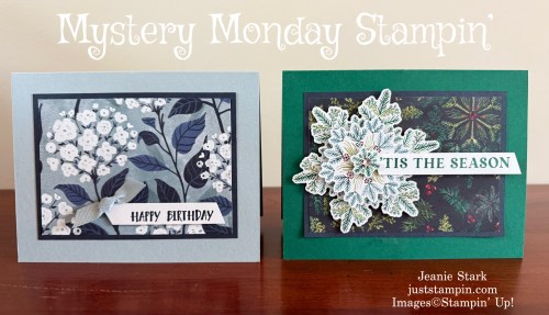 Stampin' Up! Explosion Cards with Peaceful Garden and Elegant Pine Snowflakes-Jeanie Stark StampinUp