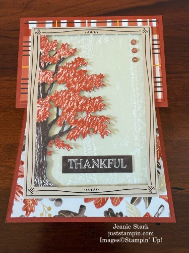 Stampin' Up! Fall for Toile Paper Pumpkin kit alternate with Amber Sutumn, Words for the Season and Gathering Together Designer Series Paper-Jeanie Stark StampinUp