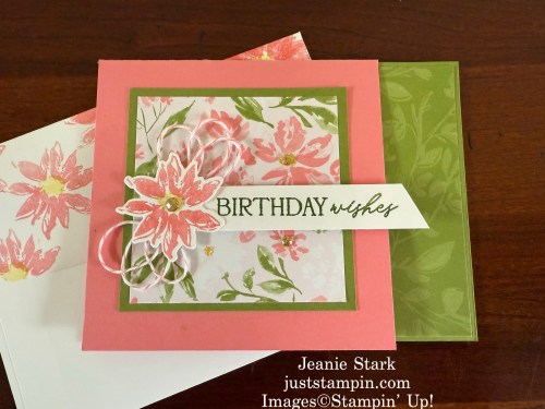 Stampin' Up! fun fold birthday gift card holder featuring the 12 Days of Crafting Advent Calendar-Jeanie Stark StampinUp