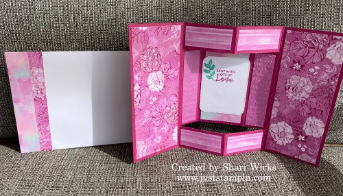 Stampin' Up! Box Seat fun fold card idea-visit juststampin.com for handmade inspiration and more-Jeanie Stark StampinUp