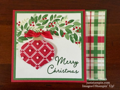 Stampin' Up! Jolly Holly Christmas Gift Card Holder with Christmas Tags & More Specialty Designer Series Paper-Jeanie Stark StampinUp
