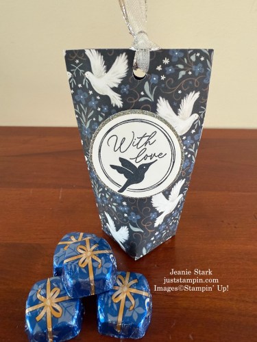 Stampin' Up! Peaceful Garden Treat Holder with Encircled with Love Stamp set-Jeanie Stark StampinUp