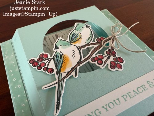 Stampin' Up! Nests of Winter Shadowbox card idea with Ornamental Christmas stamp set-Jeanie Stark StampinUp