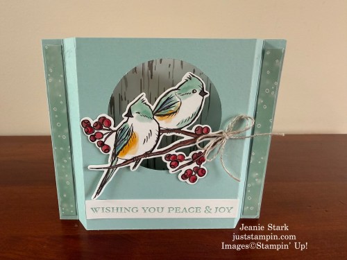 Stampin' Up! Nests of Winter Shadowbox card idea with Ornamental Christmas stamp set-Jeanie Stark StampinUp