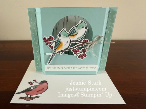 Stampin' Up! Nests of Winter Shadowbox card idea with Ornamental Christmas stamp set-Jeanie Stark StampinUp