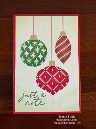 Stampin' Up! Christmas Tags & More Mix & Match Specialty Designer Series Paper Note Pad with Notes & Totes Stamp Set-Jeanie Stark StampinUp