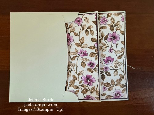 Stampin' Up! Floral Charm Box Seat Fun Fold Birthday card idea-Jeanie Stark StampinUp