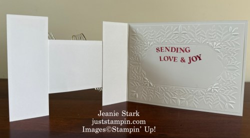 Stampin' Up! Traditions of Christmas fun fold card with Traditional Labels Stamp Set-Jeanie Stark StampinUp