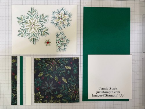 Stampin' Up! Elegant Pine Snowflakes Card Kit-Jeanie Stark StampinUp