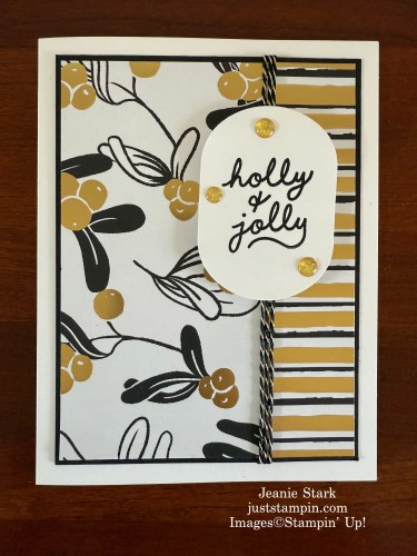 Stampin' Up! Jolly Holly Stamp Set with Modern Christmas Designer Series Paper-Jeanie Stark StampinUp