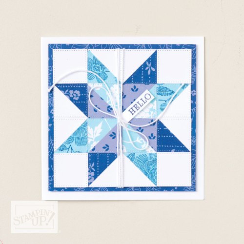 Stampin' Up! December Product of the Month True Blue Florals handmade card idea-visit juststampin.com for inspiration, ordering information, and more-Jeanie Stark StampinUp