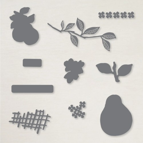 Stampin' Up! Perfectly Pears Dies-visit juststampin.com for inspiration, ordering information, and more-Jeanie Stark StampinUp