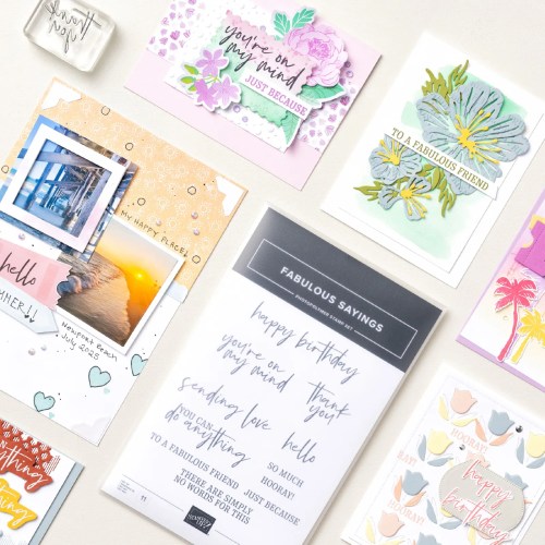 Stampin' Up! Fabulous Sayings card idea-Jeanie Stark StampinUp