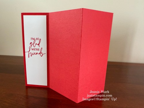Stampin' Up! Made With Love fun fold Valentine card idea-Jeanie Stark StampinUp