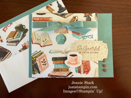 Stampin' Up! Notes & Totes fun fold gift card holder with Hobby Haven Designer Series Paper-Jeanie Stark StampinUp