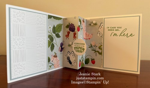 Stampin Up! Sweet Bugs fun fold card for a friend-Jeanie Stark StampinUp