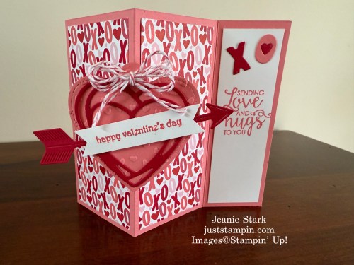 Stampin' Up! Made With Love fun fold Valentine card idea-Jeanie Stark StampinUp
