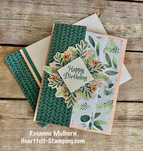 Stampin' Up! Frames & Flowers Accordion fold birthday card-visit juststampin.com for handmade inspiration and more-Jeanie Stark StampinUp