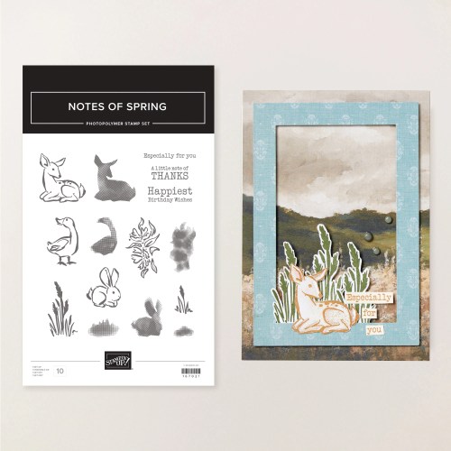 Stampin' Up! March 2026 Product of the Month, Notes of Spring Stamp Set-visit juststampin.com for inspiration, ordering information, and more-Jeanie Stark StampinUp