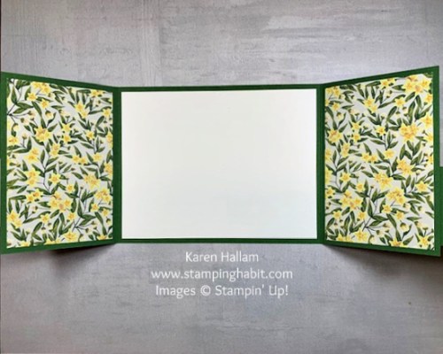 Mediterranean Blooms birthday gate fold card idea-visit juststampin.com for handmade inspiration and more-Jeanie Stark StampinUp