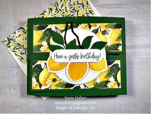 Stampin' Up! Mediterranean Blooms birthday gate fold card idea-visit juststampin.com for handmade inspiration and more-Jeanie Stark StampinUp