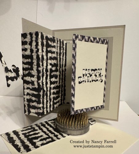 Stampin' Up! Need for Tweed fun fold birthday card idea-visit juststampin.com for handmade inspiration and more-Jeanie Stark StampinUp