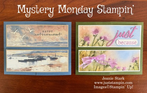 Stampin' Up! Crossover Gate Fold Cards using Thoughtful Journey Designer Series Paper-Jeanie Stark StampinUp