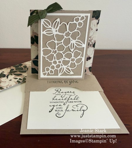 Stampin' Up! Fragrant Layers Thinking of You pop-up slider card-Jeanie Stark StampinUp