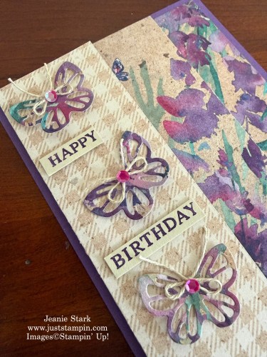 Stampin' Up! Perennial Lavender Accordion Fold Card with Beautiful Butterflies-Jeanie Stark StampinUp