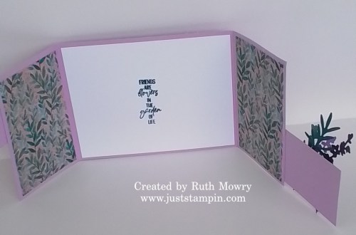 Perennial lavender Crisscross Gate Fold card idea-visit juststampin.com for handmade inspiration and more-Jeanie Stark StampinUp