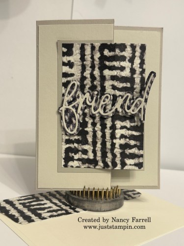 Stampin' Up! Need for Tweed fun fold birthday card idea-visit juststampin.com for handmade inspiration and more-Jeanie Stark StampinUp