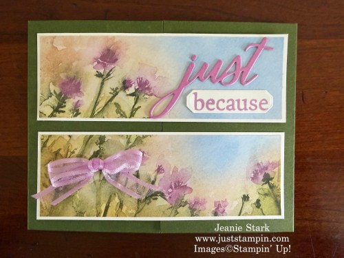 Stampin' Up! Words of Beauty thinking of you card with Thoughtful Journey Designer Series Paper-Jeanie Stark StampinUp