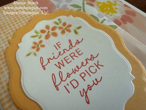 Stampin' Up! Sunshine & Tulips Accordion Fold card with Lovely & Beautiful Designer Series Paper-Jeanie Stark StampinUp