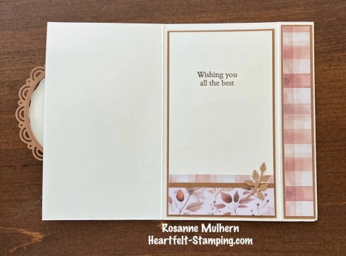 Stampin' Up! Back fold birthday card with Friendly Foliage Stamp Set-visit juststampin.com for handmade inspiration and more-Jeanie Stark StampinUp