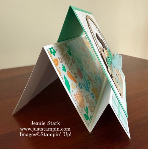 Stampin' Up! Faux Step Easter Card with Easter Basket Bundle and Easter Joy Designer Series paper-Jeanie Stark StampinUp