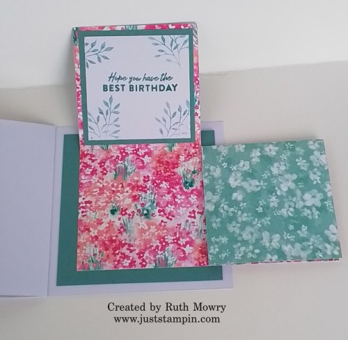 Stampin' Up! Book Bind Explosion birthday card-visit juststampin.com for handmade inspiration and more-Jeanie Stark StampinUp
